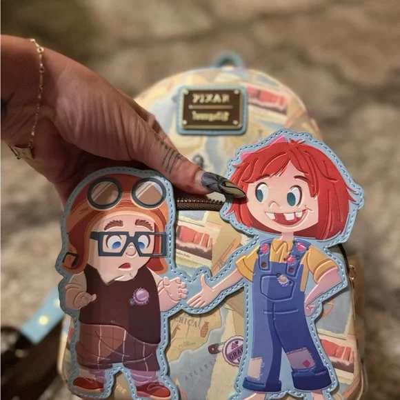 Top Disney-Themed Loungefly Backpacks At Disney Springs  Loungefly Blue and Cream Character Kids Backpack display picture 1